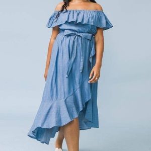 Plus Size Denim Dress
